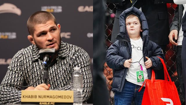 Khabib Nurmagomedov Celebrates Islam Makhachev’s Double-Champ Triumph With Hasbulla
