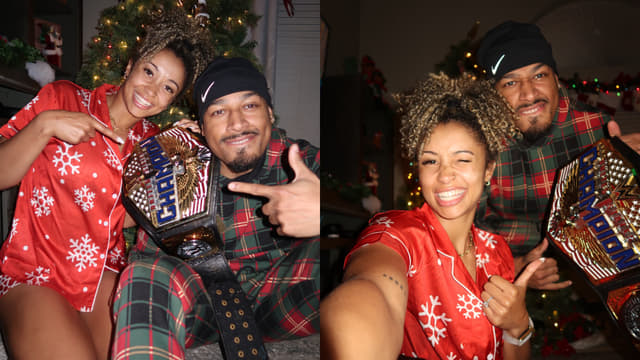Kelani Jordan Celebrates Carmelo Hayes’ U.S. Title Win On SmackDown