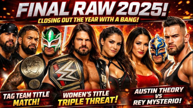 WWE Is Set To Have Three Major Matches For 2025's Final RAW