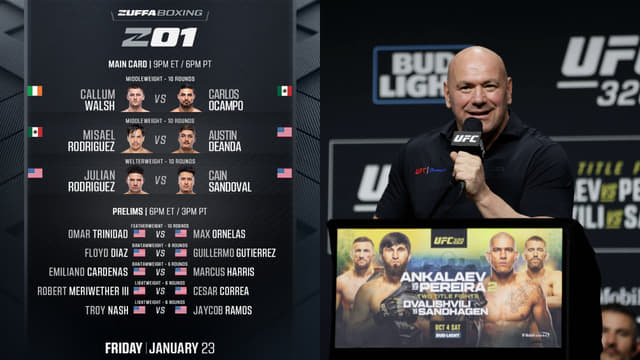 Zuffa Boxing Announces Jan. 23 Paramount+ Card Led by Callum Walsh