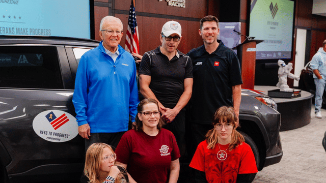 Denny Hamlin’s Sponsor Honors Veterans Through ‘Keys to Progress’ Program