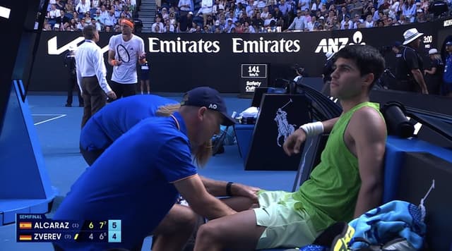 Medical Timeout for Carlos Alcaraz Makes Alexander Zverev Furious