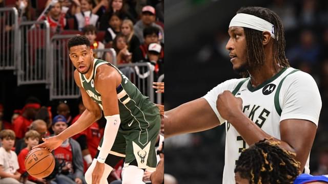 Giannis Antetokounmpo and Myles Turner Share the Court for the First Time in Preseason