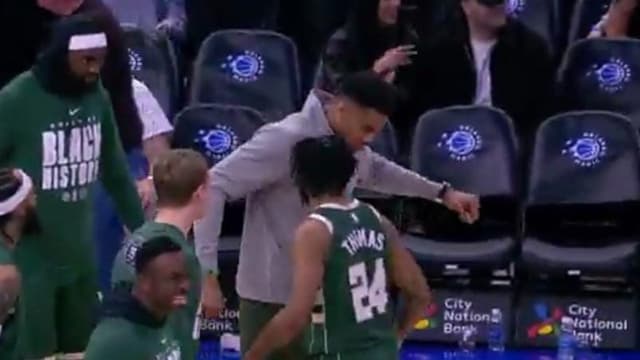 Giannis Antetokounmpo Excited After Cam Thomas’ Dagger Bucket vs. Magic