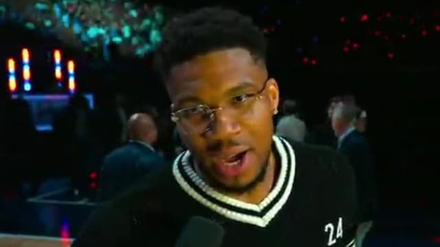 Giannis Antetokounmpo Happy His Team Got the Win in All-Star Celebrity Game