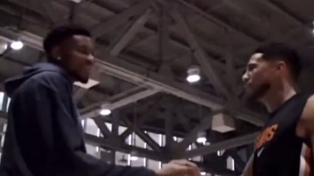 Giannis Antetokounmpo To Devin Booker: "If You Could Wear The Same Jersey As Me"