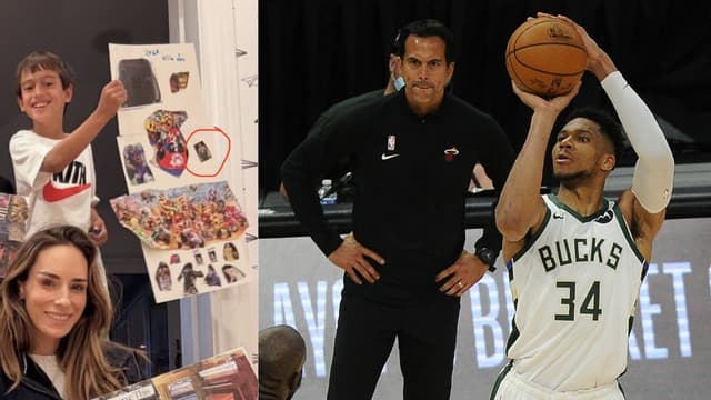 Erik Spoelstra’s Son Puts Giannis Antetokounmpo on 2026 Vision Board
