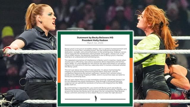 Becky Lynch Demands Ref Jessika Carr Suspension After Elimination Chamber Loss