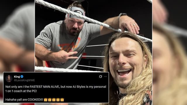 Lexis King Reveals AJ Styles as His WWE Performance Center Coach