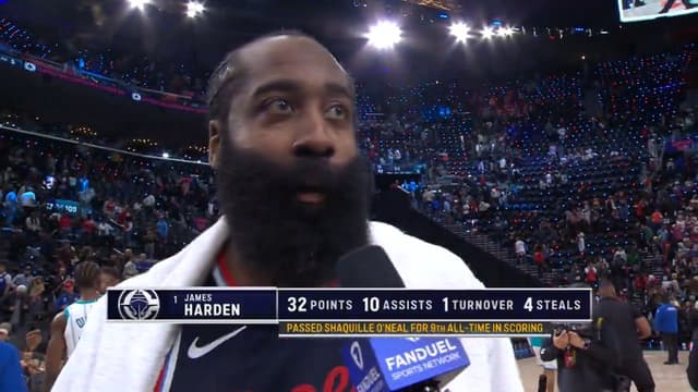 James Harden Calls Passing Shaquille O’Neal on NBA’s All-Time Scoring List 'A True Honor'