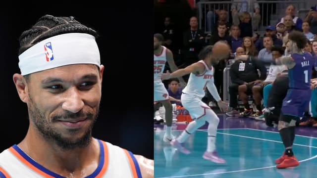 Josh Hart Mocks Jalen Brunson After LaMelo Ball's No-Look Pass Hits Him in the Head