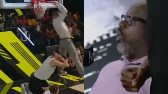 Couch Salesman Makes Shaquille O’Neal Lean Back in His Seat With Shocking Reverse Dunk