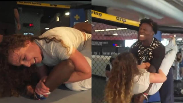 Vanessa Demopoulos Makes IShowSpeed Tap Three Times at UFC Performance Institute