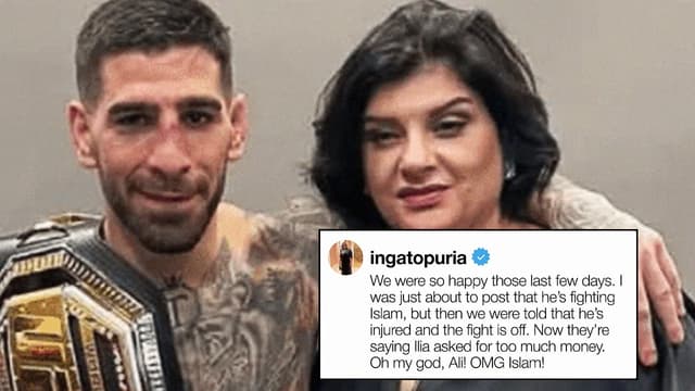 Ilia Topuria’s Mother Says Islam Makhachev Injury Scrapped Fight Announcement
