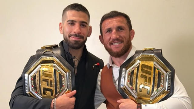 Ilia Topuria Filled With "Pride" Over Merab Dvalishvili’s 3rd Title Defense vs. Sandhagen
