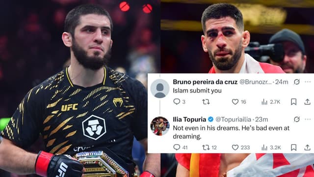 Ilia Topuria Shrugs Off Islam Makhachev’s Submission Threat