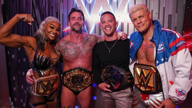 CM Punk, Jade Cargill, Cody Rhodes, and Ricky Saints Reunite for Post-Show Photo