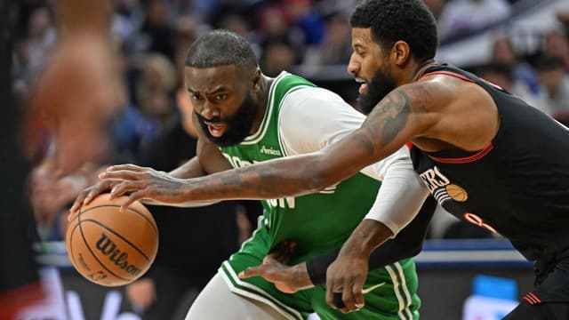 Jaylen Brown Escapes Flagrant Foul Call After Hitting Paul George in Th Crotch