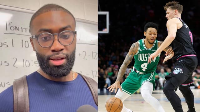 Jaylen Brown Heaps Praise on Anfernee Simons for “Big Time” Performance in Win vs. Heat