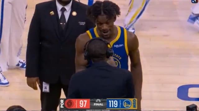 Jimmy Butler Jokes With Jamal Crawford After Warriors’ 119-97 Win vs. Blazers