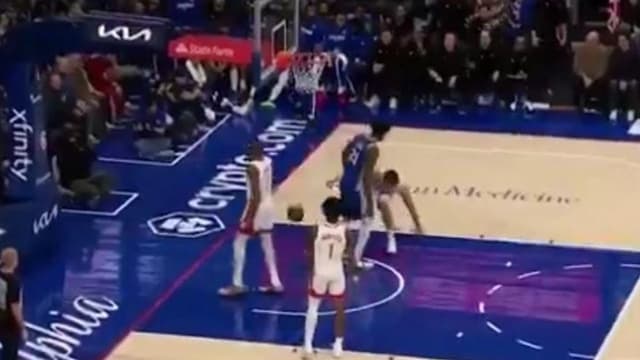 Joel Embiid Stares Down Alperen Sengun After Beating Him With the Layup