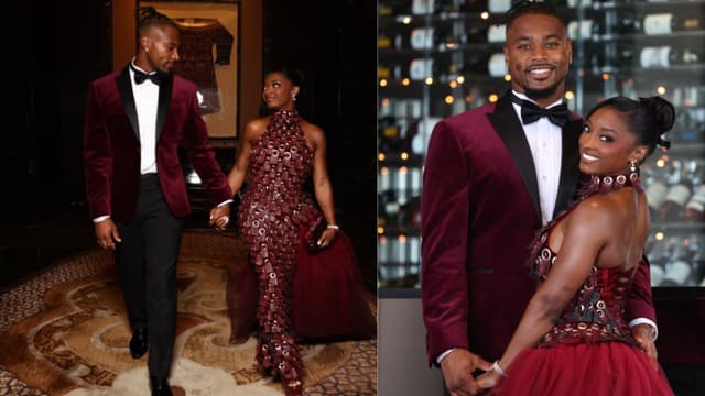 Jonathan Owens and Simone Biles Celebrate Travis Kelce-Taylor Swift Wedding