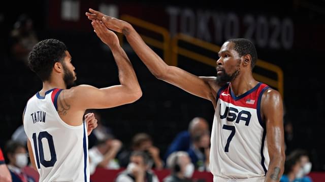 Kevin Durant Cheers Jayson Tatum’s Achilles Comeback Workout