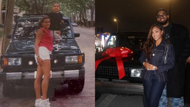 Jordyn Woods Gifts Bf Karl-Anthony Towns a Special Childhood Car for His 30th Birthday
