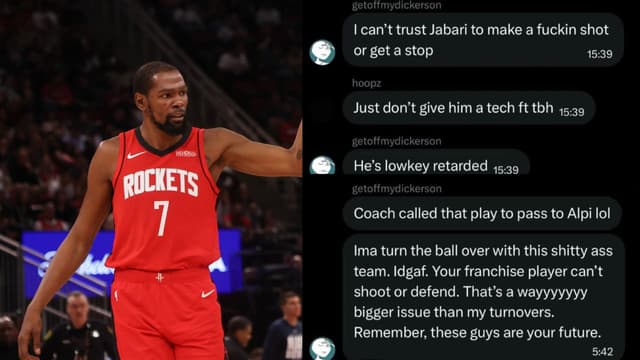 Kevin Durant Accused of Having a New Burner Account After Group Chat Gets Leaked