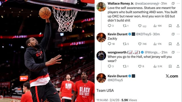 Kevin Durant Turns Down Wearing OKC or Warriors Jersey at HoF Induction