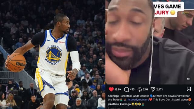 Jonathan Kuminga Reacts to Gilbert Arenas Telling Him to Fake Injury With Laughing Emojis