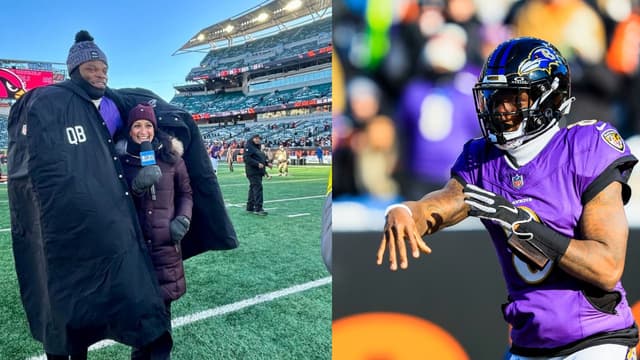NFL Reporter Aditi Kinkhabwala Praises Lamar Jackson for Sharing His Coat in −15°C Weather