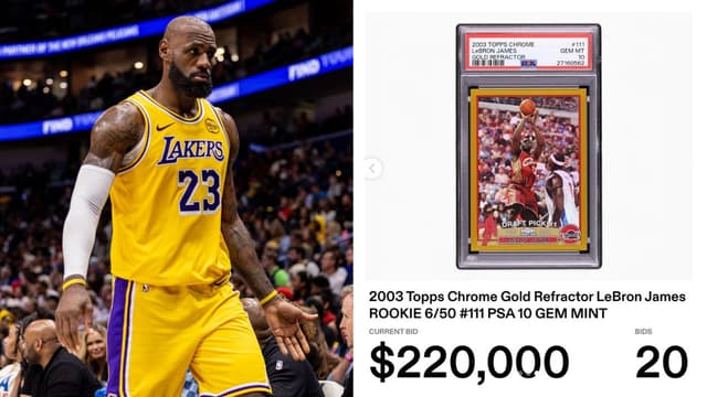 Rare Rookie LeBron James Card Hits $220,000 Within First 25 Minutes in an Auction