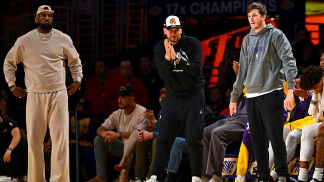 Austin Reaves Having Fun Playing With LeBron James and Luka Doncic