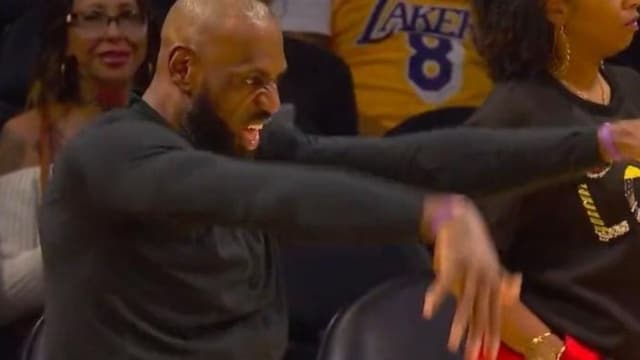 LeBron James Caught Hilariously Dancing Before Lakers vs. Mavericks