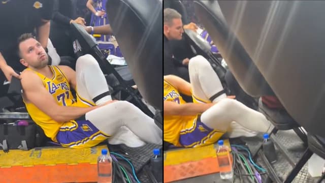 Luka Doncic Curses Out Cavs’ Raised Court After Suffering Ankle Injury