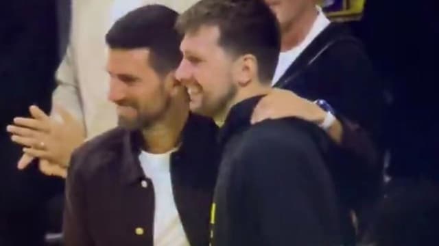 Luka Doncic Caught Up With Novak Djokovic After Lakers’ Win vs. Kings