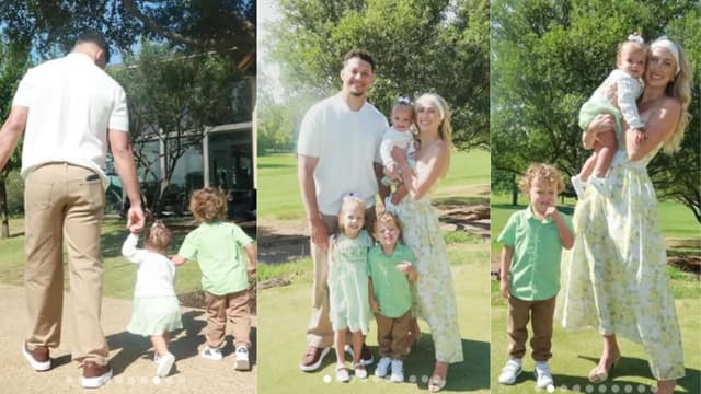 In Pictures: Patrick Mahomes Celebrates Easter With Brittany, 3 Children