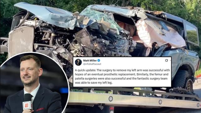 ESPN Draft Analyst Matt Miller Reveals Doctors Saved His Left Leg After Near-Fatal Crash 