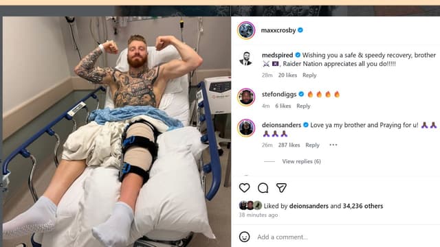 “Great Risk=Great Reward”: Maxx Crosby Begins Recovery After Meniscus Surgery