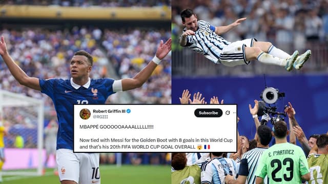 Robert Griffin III Slams Paraguayan Politician as Kylian Mbappé Ties Lionel Messi