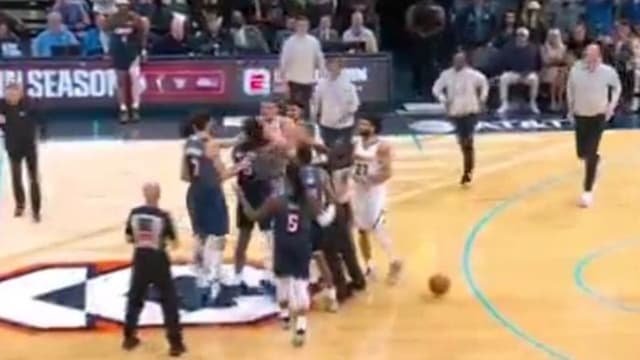 Nikola Jokic Starts Brawl After Cheap Shot by Lu Dort