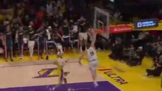 Nikola Jokic Goes Coast-to-Coast for the Surprising One-Handed Jam