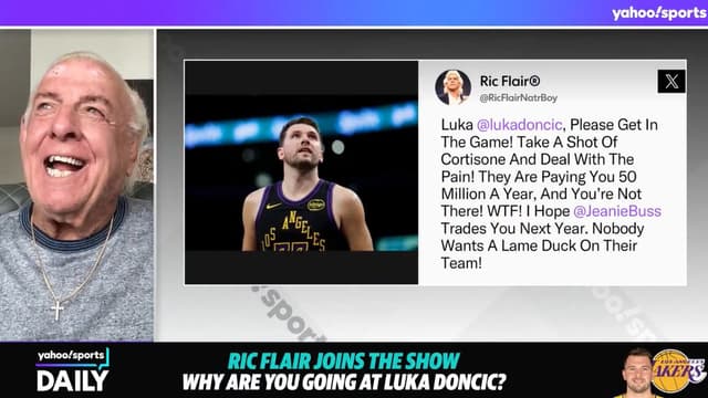 Ric Flair Has Little Sympathy for Luka Doncic's Hamstring Injury