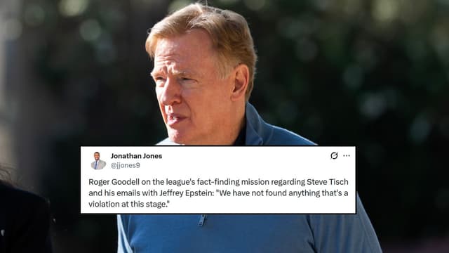  Roger Goodell Provides Update on Probe into Steve Tisch Over Jeffrey Epstein Emails