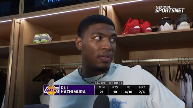 Rui Hachimura Says Lakers’ Zone “Was Great” in Big Win Over Raptors