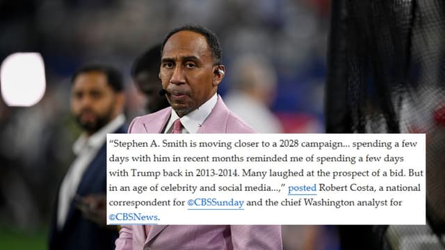 Stephen A. Smith Nears 2028 Presidential Talk, Insider Compares Vibe to Trump’s 2013 Era