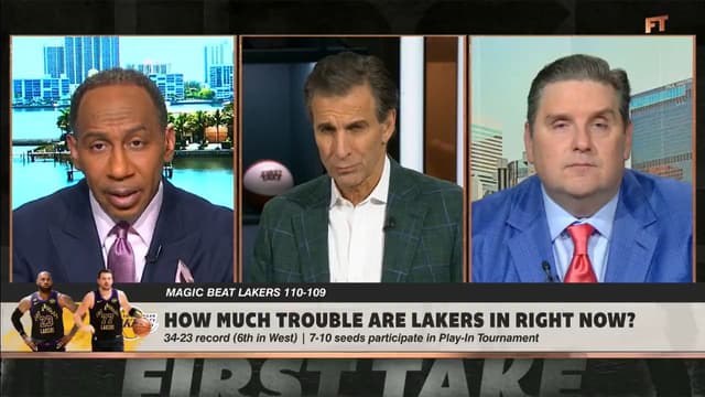 Stephen A. Smith: Lakers “Horrible Defensively,” So Luka-LeBron-AR “Don’t Scare Anybody”