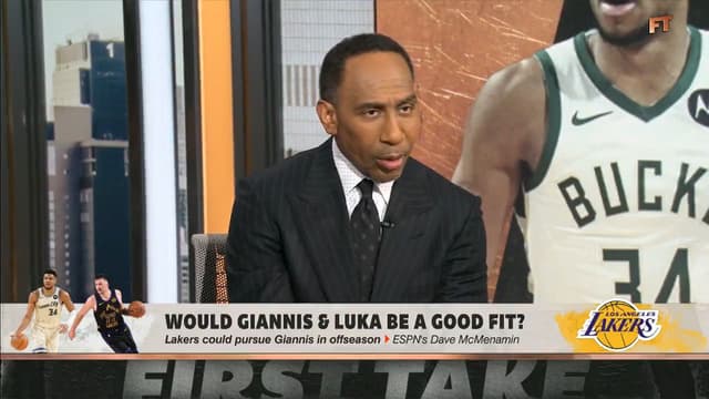 Stephen A. Smith: Giannis With Luka Is “Not Realistic,” but It’s the Lakers