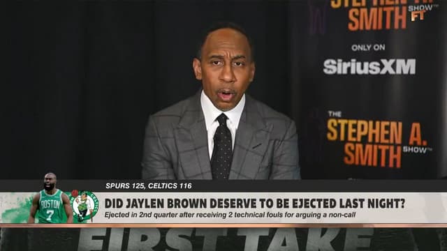 “Confined to the Wizards”: Stephen A. Smith Rips Official After Jaylen Brown Ejection
